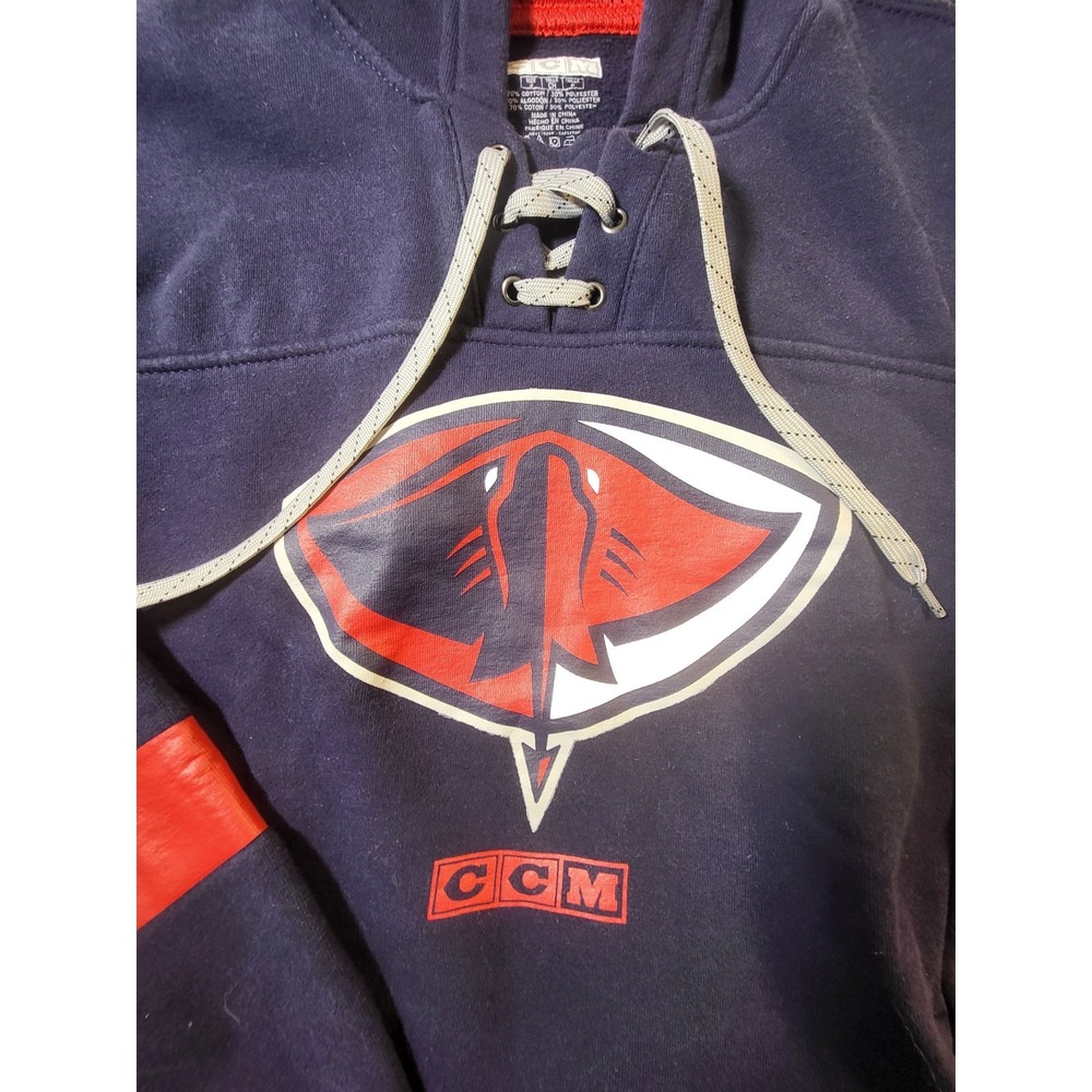 South Carolina StingRays Hoodie Jacket CCM Men's Small Blue Minor League Hockey